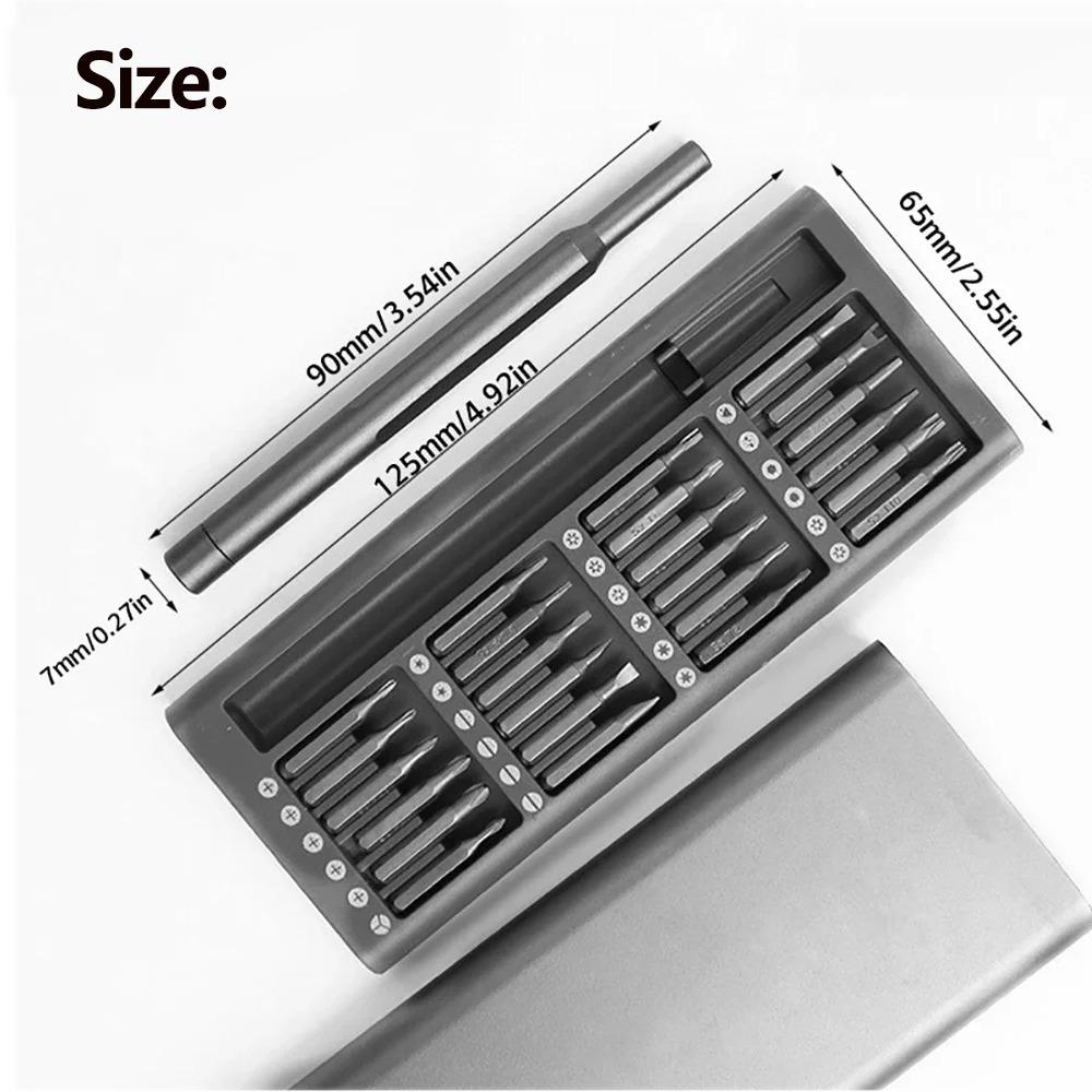 Screwdriver Set 25 in 1 with 24 Piece Mini Pocket Screwdriver Set, Small Repair Set for Mobile Phone Maintenance Precision Tool