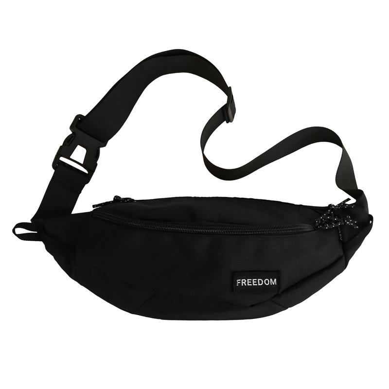 

Сумка Crossbody Fanny Bag Niche Versatile 2024 Новая мода Спортивная High Sense Интернет знаменитость Популярная ins Нагрудная сумка для женщин чёрный