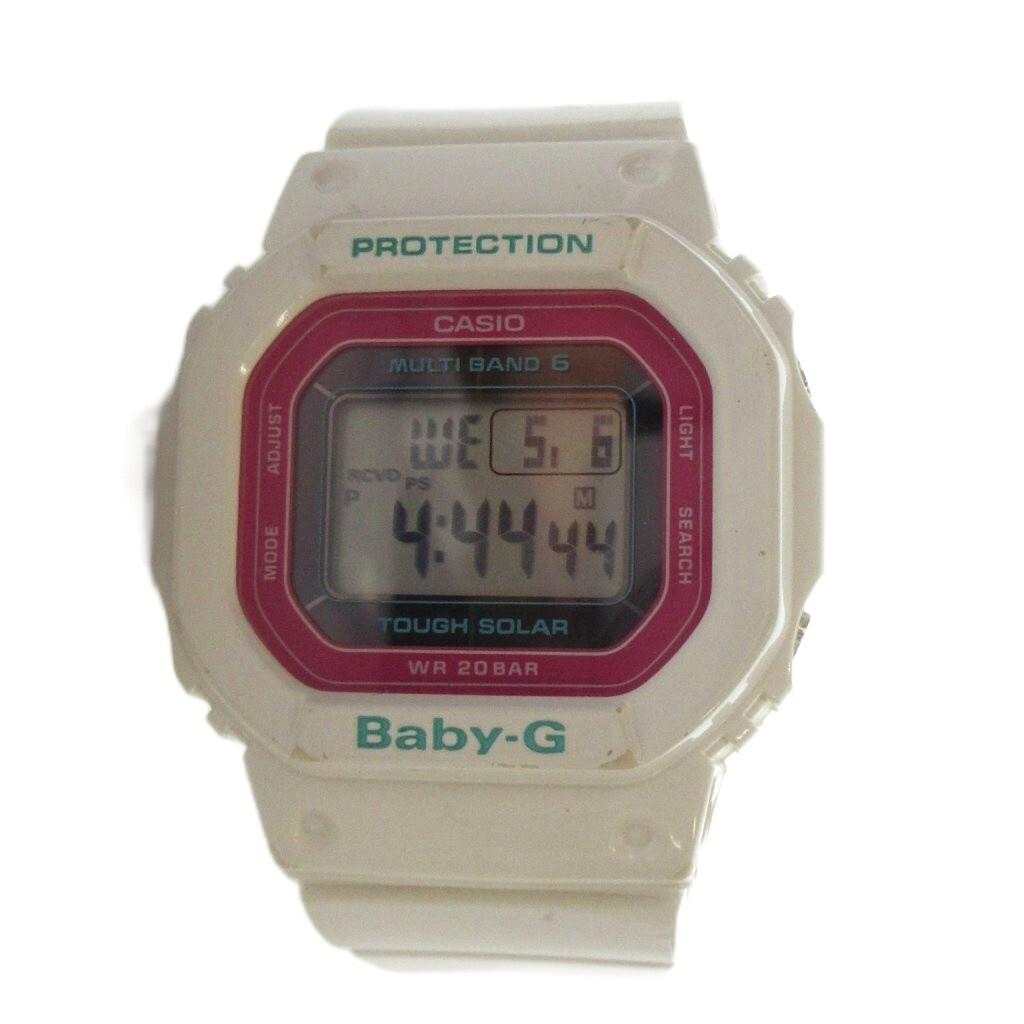 Casio Solar Watch with BGD-5000 BABY-G Calendar, Digital, White, Women's GY11 /MQ