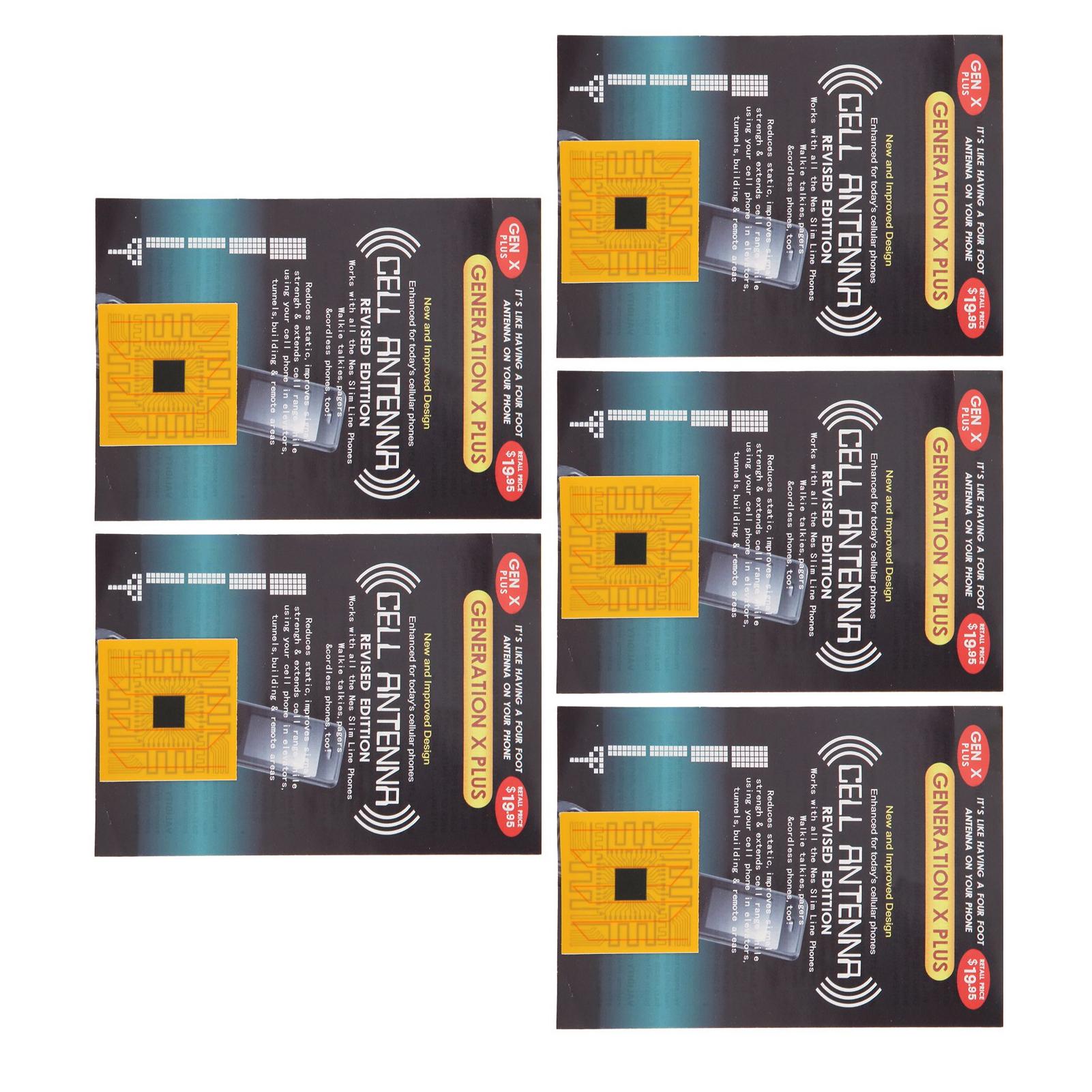 

5 шт. Наклейки для усиления сигнала телефона, наклейки для усиления сигнала антенны для лифтов для кемпинга на открытом воздухе