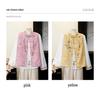 Fashionable Two-Piece Spring Outfit for Moms: Jacquard Satin Vest and National Style Top for Middle-Aged and Elderly Women