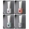 Wall Mounted Toothpaste Dispenser Adhesive Toothpaste Holder No Drilling Automatic Toothpaste Squeezer for Kids And Adults Bathroom