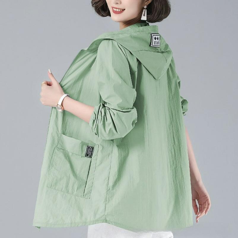 Sun Protection Clothing Women's Fat Mm Large Size Loose Summer Mid-length Sun Protection Clothing Anti-ultraviolet Jacket