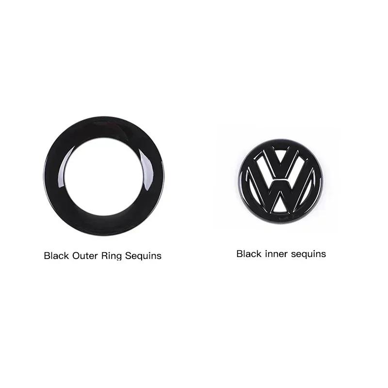 ABS Carbon Fiber Pattern Car Logo Steering Wheel Sticker Badge For VW GTI Passat B6 Golf 4 5 7 Polo Jetta Caddy Beetle Tiguan CCNB1
