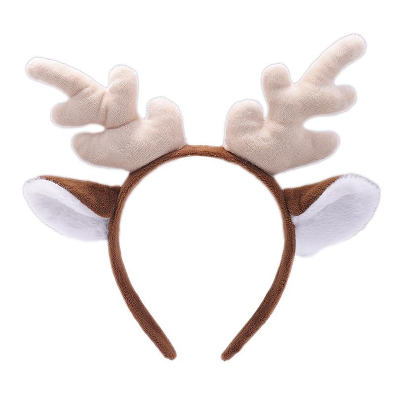 

Christmas Reindeer Antler Headband: Cute Fawn Hair Accessory for Festive Photos