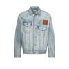 Evisu SS24 Stile Decostruito Gabbiano Colorato Giacca Larga in Denim Giacca da Uomo Denim-Blu 2ESHTM4DJ1007LFDN