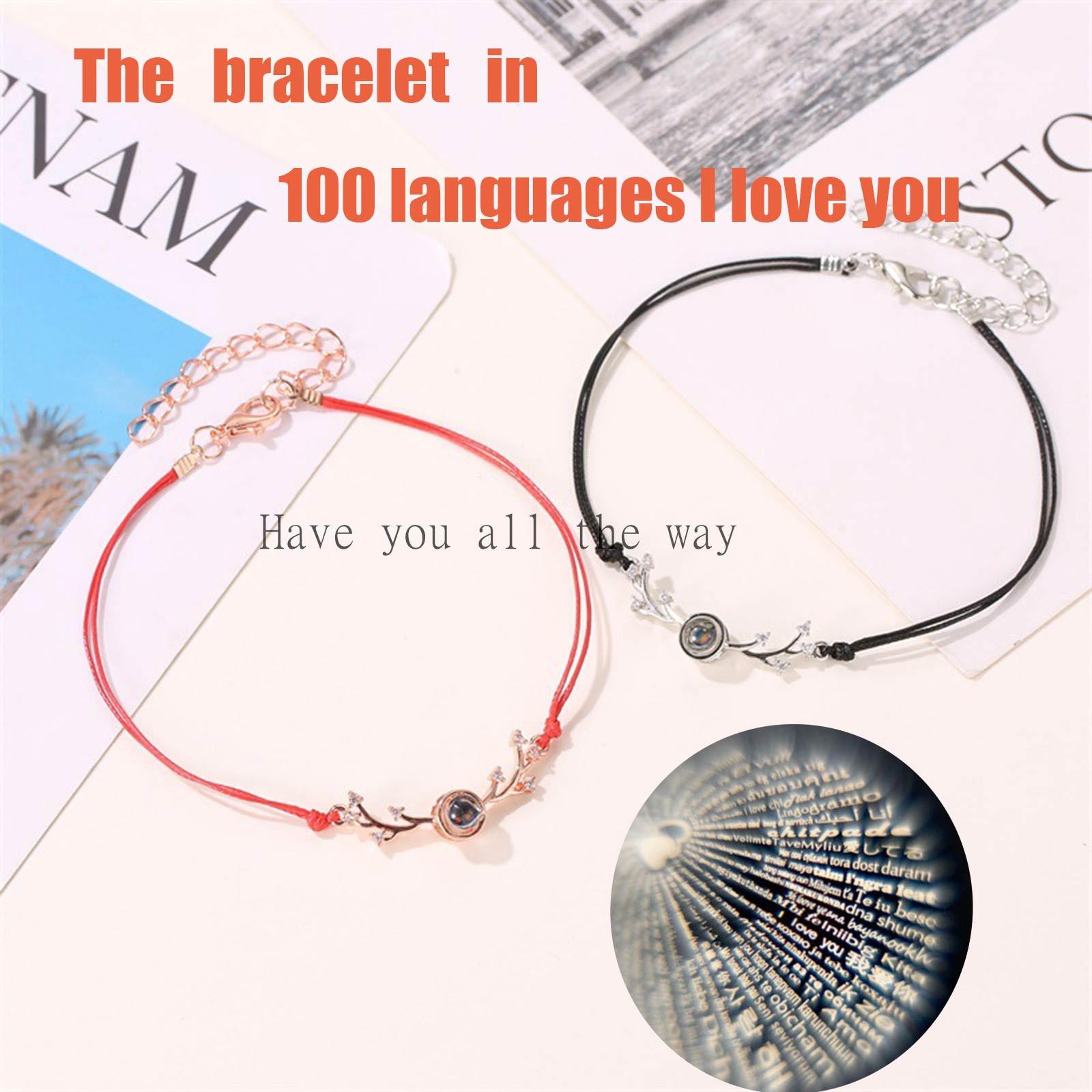 

(SU)Новый проекционный браслет «Я люблю тебя» на День святого Валентина на 100 языках RD красный