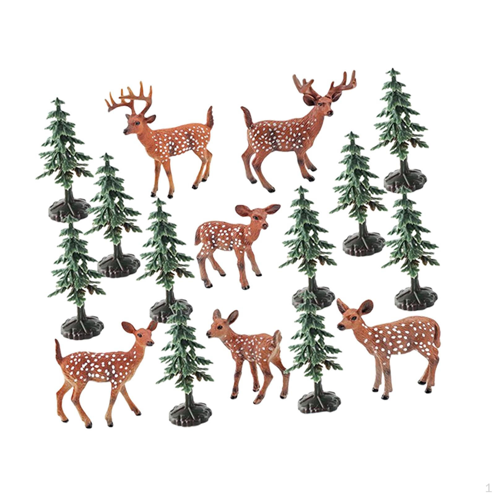 

Рождественские украшения, фигурки оленей, украшения для рабочего стола, мини-имитация, поделки, Сказочный сад своими руками для Red Deer