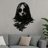 Fun Self-Adhesive Halloween Wall Decals Removable Thriller Scary Wall Stickers Realistic Wall Clings Living Room