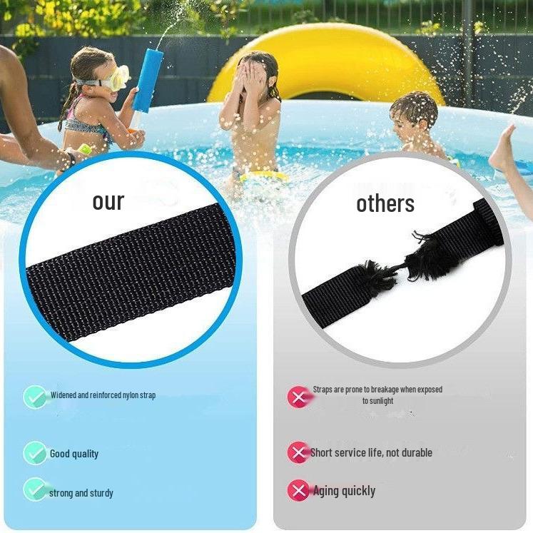 Large Outdoor Hook-Type Pool Toy Storage Bag - Beach & Inflatable Toy Mesh Bag