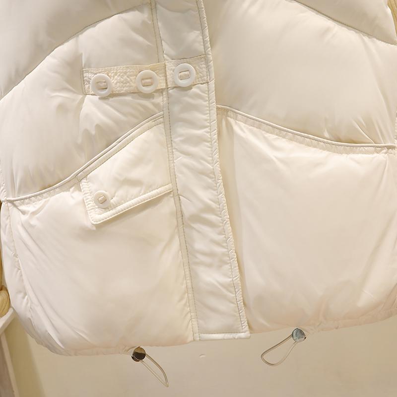 Módní dámská parka bez rukávů, zimní svrchní oblečení, elegantní tlustá teplá vesta, dámské krátké kabáty