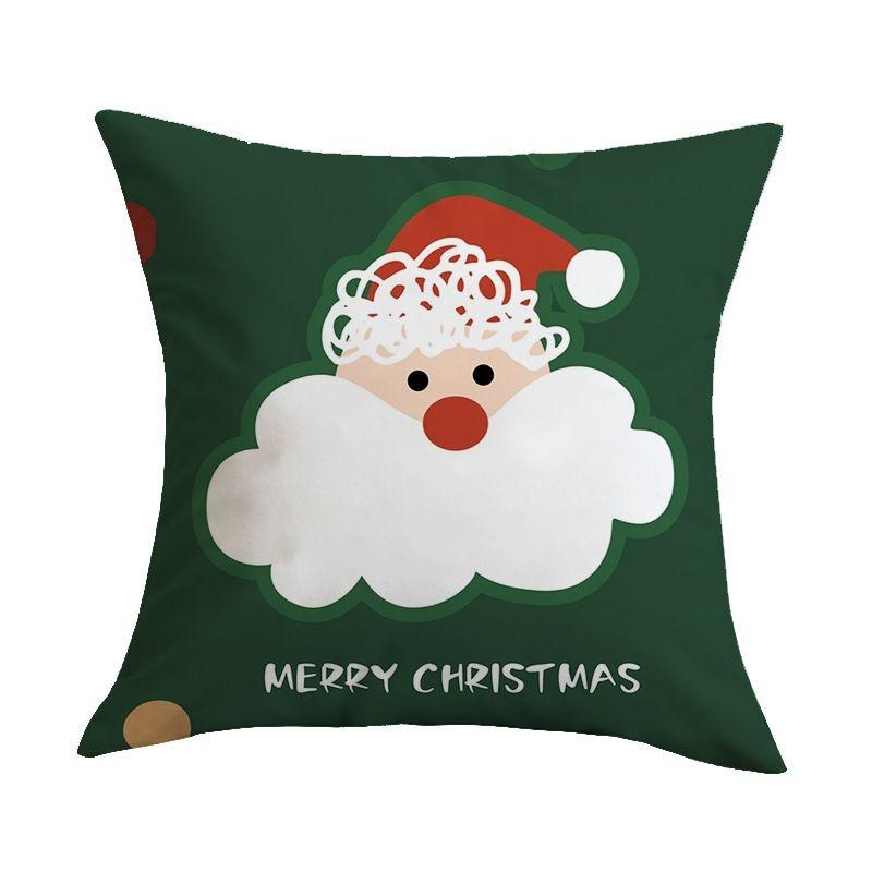 Merry Christmas Tree Throw Pillow Cover, Festive Embroidered Cushion Case for Home Decor