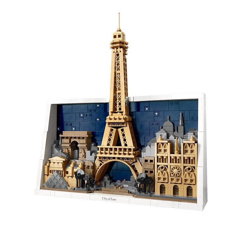 Saderīgs ar LEGO Architecture sērijas modeli