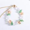Spring candy bracelet women's light luxury exquisite pull adjustment crystal bracelet Mori design holiday style jewelry