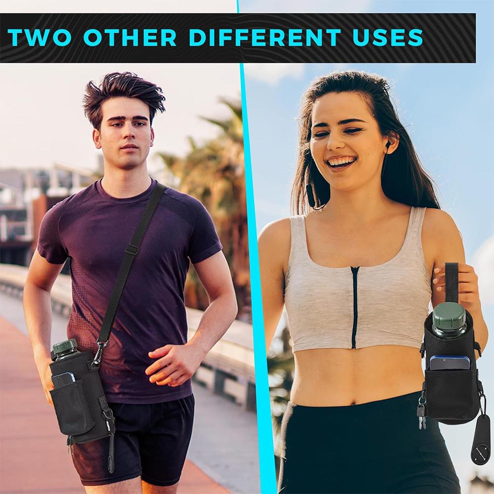 Magnetic Gym Water Bottle Bag Non Slip Magnetic Gym Carrier Sling Bottle For Gym Portable Holde I6C7