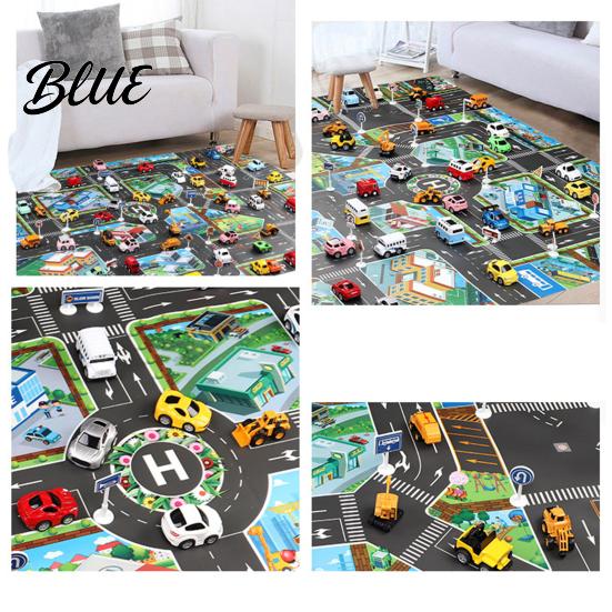 Game Pad Comfortable Play Place Mat Traffic Toy Playing Waterproof Educational Parking Baby Pattern Accessories
