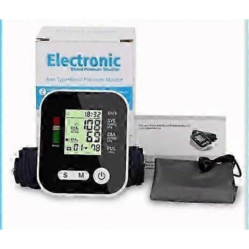 Vorhofflimmern Blutdruckmessgerät – 4-in-1 Herzfrequenz-/Arrhythmie-Detektor (Tragbar, LCD-Manschette)_MM2