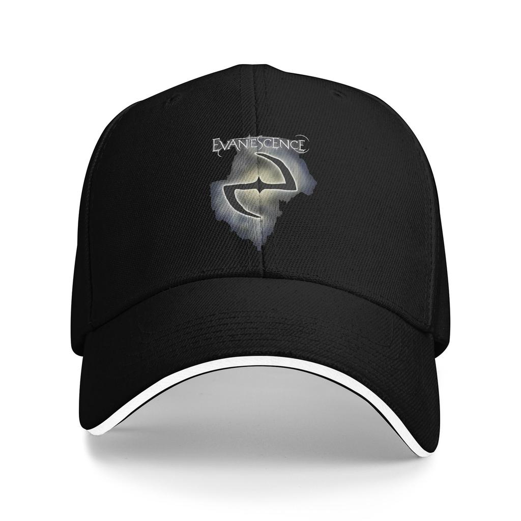 Evanescence Rock Band Sandwich Caps Men Women ,Hip-Hop  Cap Racing Cap Adjustable Polyester Baseball Cap Summer