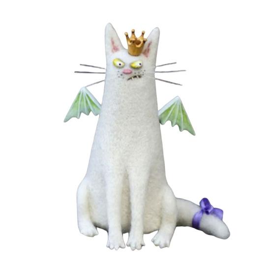 

Войлочні Талісмани Незвичайні Ручні Войлочні Прикраси Химерні Ляльки-Кіт/Опосум Колекційна Фігурка Тварини для Робочого Столу