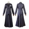 Wednesday Addams School Uniform Cosplay Costume for Halloween