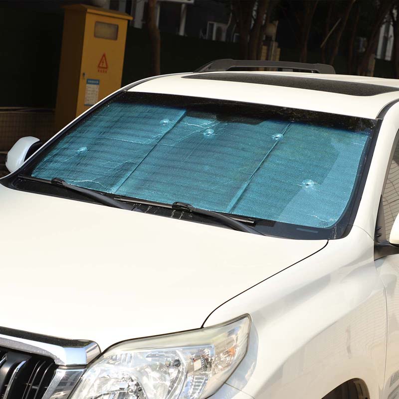 For Toyota Land Cruiser Prado FJ150 150 Aluminum Foil Car Front Windshield Thermal Curtain Shading Sunscreen Car