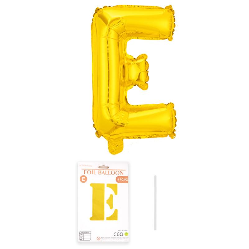 Independent Paper Card Packaging 16-Inch English Letter Aluminum Film Balloon Birthday Party Decoration Arrangement Aluminum Foil Balloon