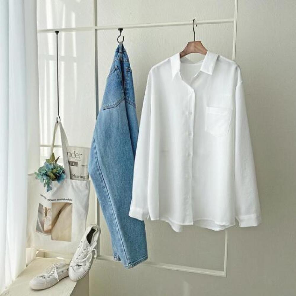 New Arrivals Open Run Thin Shirt Pocket Casual Women