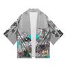 New Women's Cute Kitten Digital Print Summer Seven Sleeve Kimono Cardigan Japanese Kimono