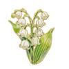 Pin Brooch Pin Enamel Flower Design with Smooth Edges Lightweight