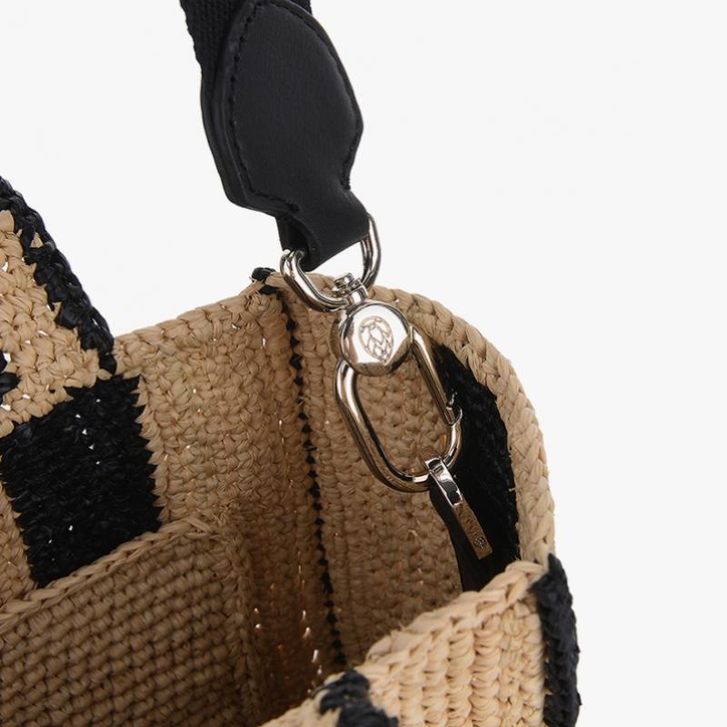 Helen Kaminski Mini-Tragetasche Charcoal Nami-Streifen Tasche51902