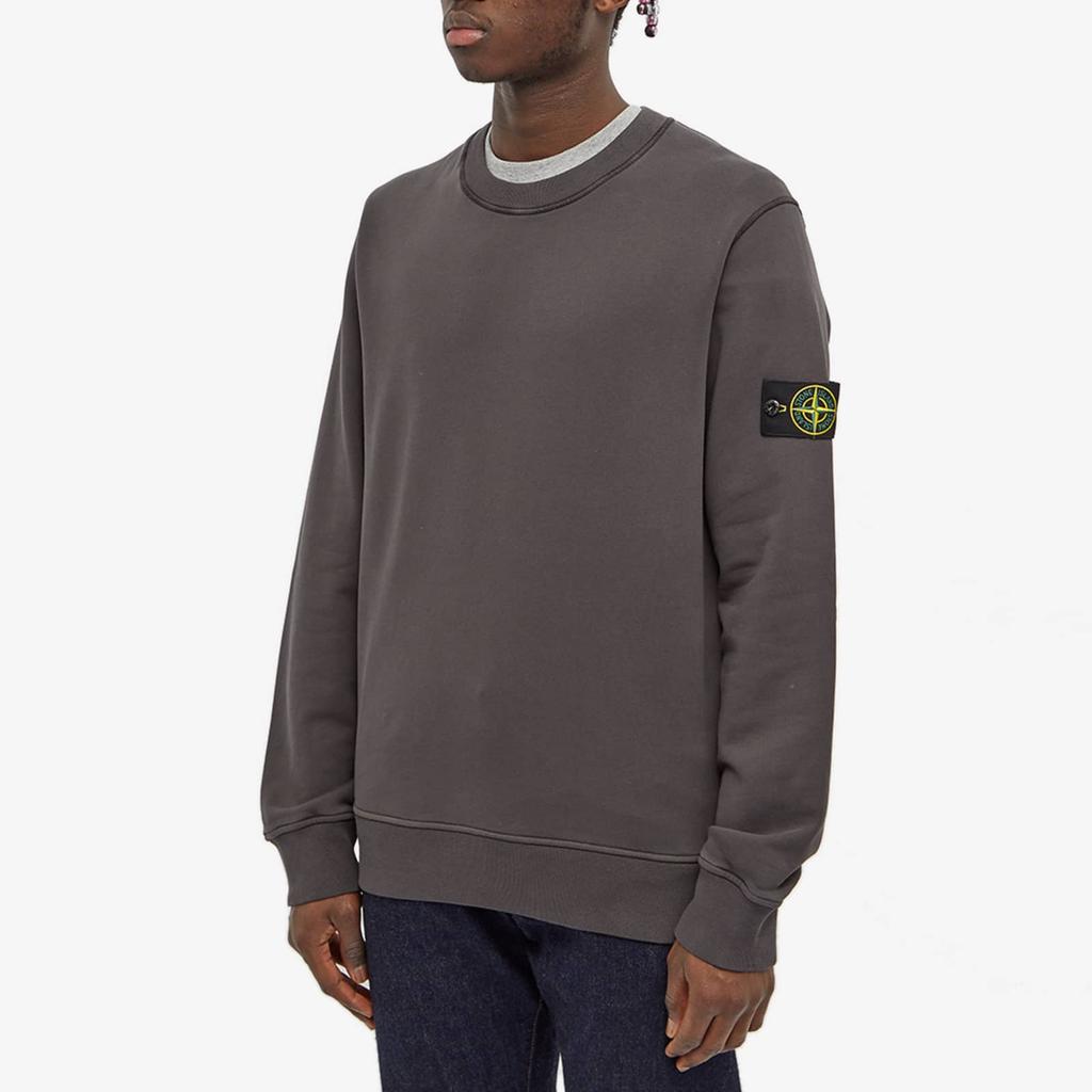 Stone Island Sweatshirt Dark Grey Men Tops 761563051-V0065