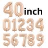 Two Groovy Party Retro Rainbow with 40inch Cream Number Foil Balloon Boho Daisy Birthday Party Baby Shower Wedding Decoration