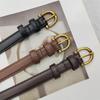 Simple Pin Buckle Thin Belt Versatile Waist Belt Retro PU Leather Belt  Dresses Decoration