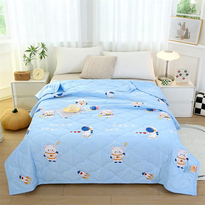 Comfortable Breathable Cotton Summer Quilt - Washable AC Quilt with Gift Box Packaging