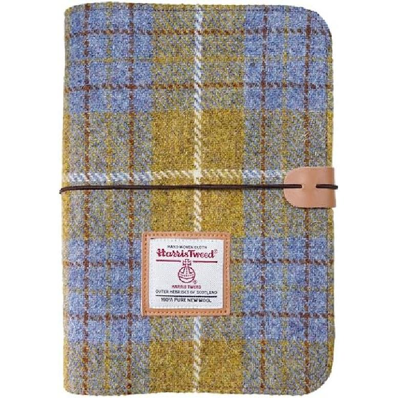 Папка-блокнот A5 Harris Tweed на 6 кольцах, мягкая обложка из шерстяной ткани, многоразовая папка A5 для бумаги для заметок A5 и вкладышей для планировщика A5, блокноты-журналы для жёлтый