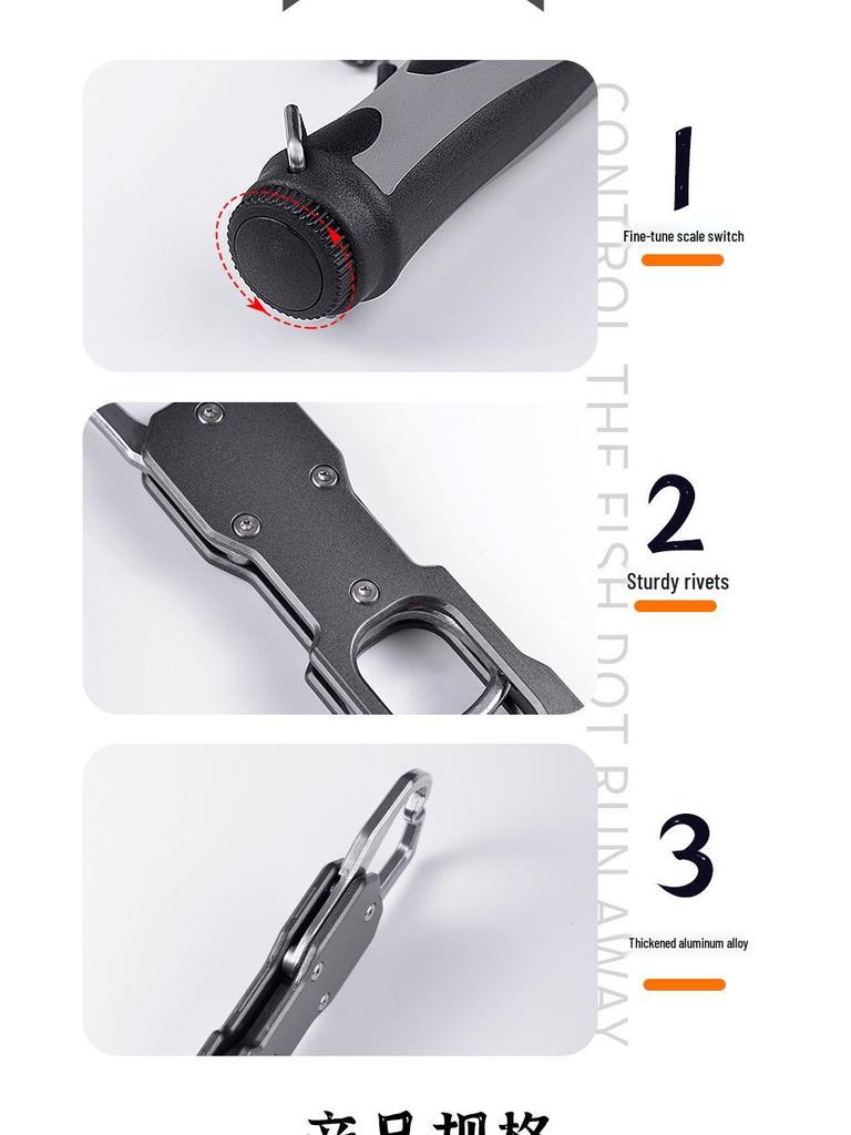 Multi-Functional Fish Lure Pliers Set with Scale and Extended Handle Gripper for Large Fish