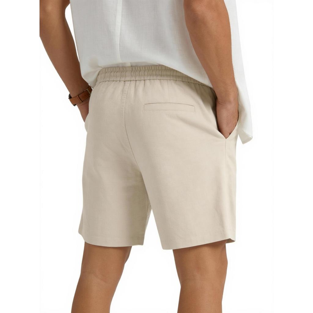 Men's Sport Casual Beach Pants - Men's Lightweight Linen Loose Five-pocket Shorts