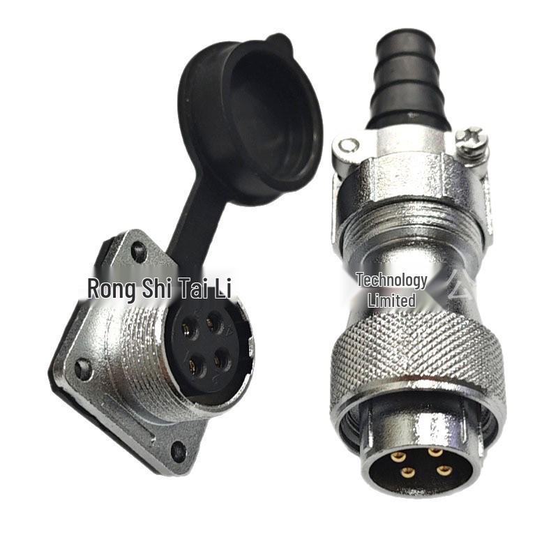 Yili WF24 Male-Female M24 Waterproof Square Flange Aviation Socket Connector