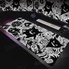 Large P-pokemon Gamer Mouse Pad Kawaii Gengar Dark Carpet Non-slip Laptop PC Gaming Office XXL HD Keyboard Extended Accessories