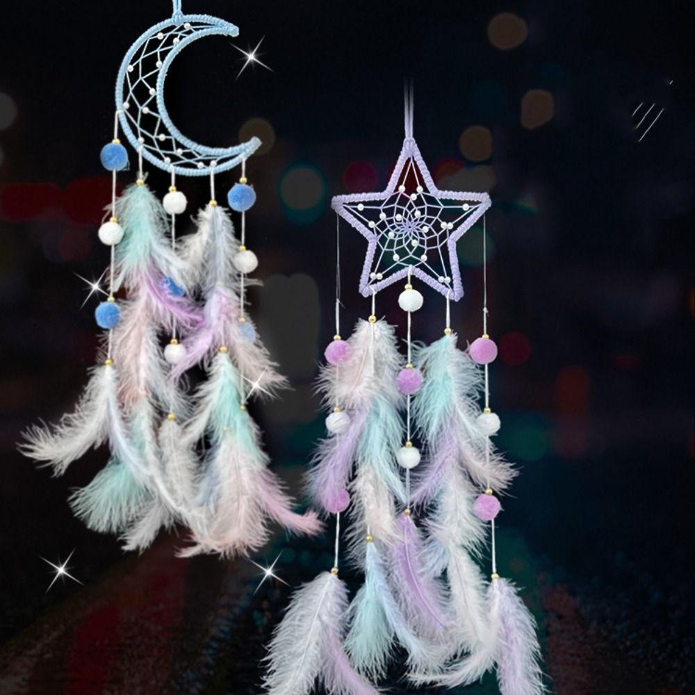 

Feather Dreamcatcher Wind Chimes Decoration Wall Decor Dream Catcher Wind Chimes Home Craft style L