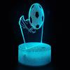 Night Desk Lamp For Children Soccer Football Cleats 3D Illuminated + Remote Control