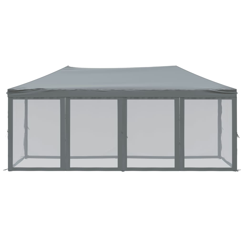 Vidaxl Foldable Party Tent With Walls, Anthracite, 3X6 M