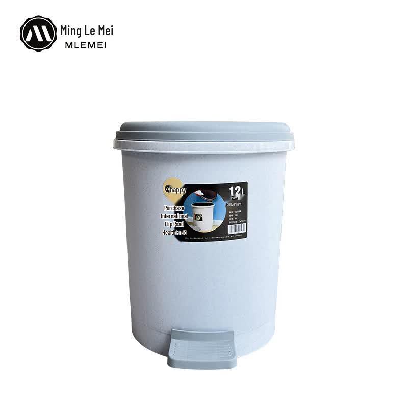 MingLeMei 12L Foot Pedal Trash Can