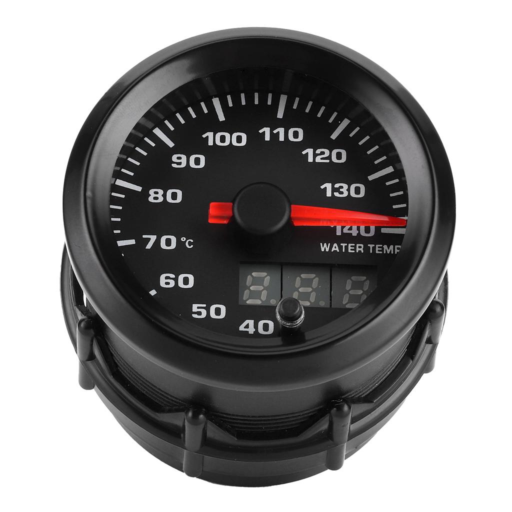 2-Zoll-Wassertemperaturanzeige 40140 Grad Celsius Zeiger 7 Farben LED-Anzeige Universal für 12-V-Autos