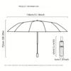 130cm/51.18 Inch High-quality Ten-bone Umbrella, Reinforced Umbrella Frame, Strong Waterproof Windproof, Manual Large Umbrella
