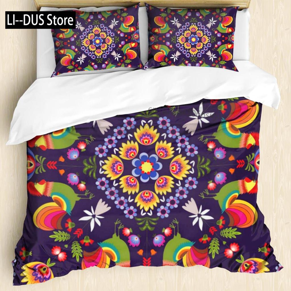 Rooster Comforter Cover King Full Size for Boys Girls Rustic Rooster Bedding Set Duvet Cover Vintage Bedding Collection 3Pcs