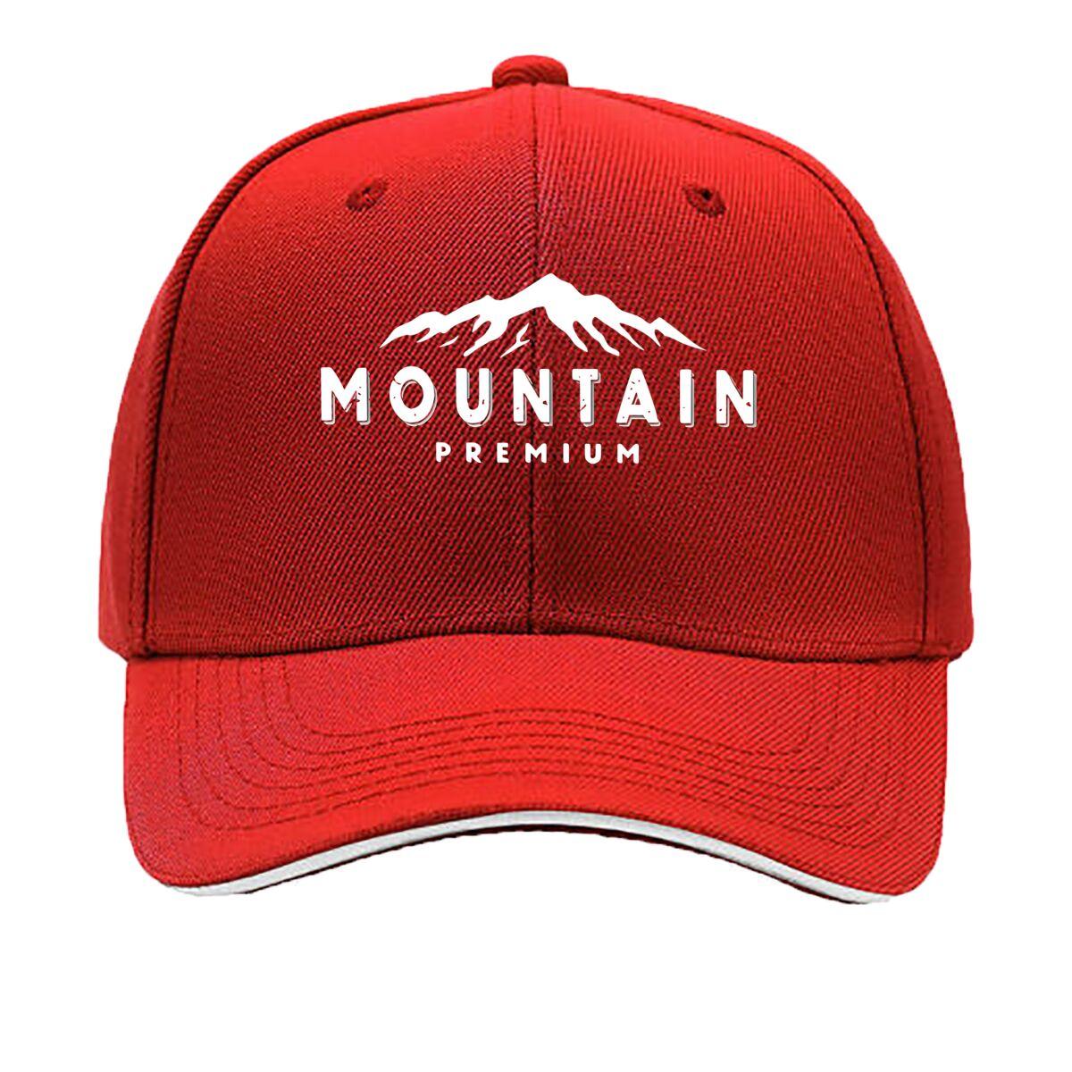 Mountain Landscape Fashion Print Baseball Cap Stylish Outdoor Fishing Hat Drivers Cap Sandwich Baseball Cap One Size