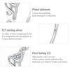 WOSTU Love Ring Resizable Finger Rings 925 Sterling Silver for Women Fine Wedding Ring Jewelry