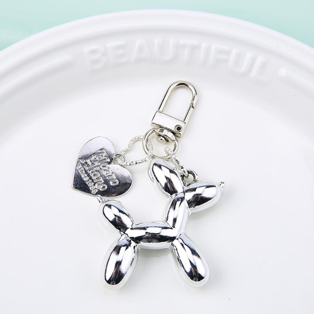 Heart-shaped Dog Keychain, Creative And Cute Dopamine-colored Puppy Pendant For Bags And Mobile Phones.
