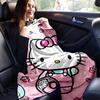 1pc Sweet Adventure Hello Kitty's Themed Cartoon Blanket, Seasonal Home Decor Gift for Family and Friend, Soft Throw Blanket Perfect for Couch or Bed,